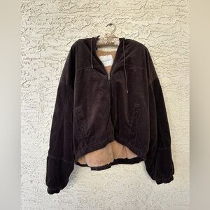 American Eagle Outfitters Brown corduroy  Teddy Jacket